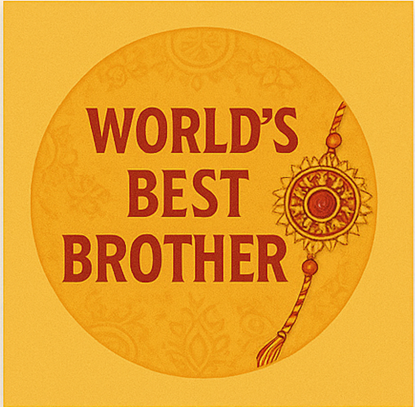 Rakhi Fridge Magnet for Brother ā Choose Design or Personalize It!